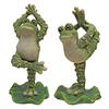 Design Toscano Boogie Down, Dancing Frog Statues: Set of Two QM920894